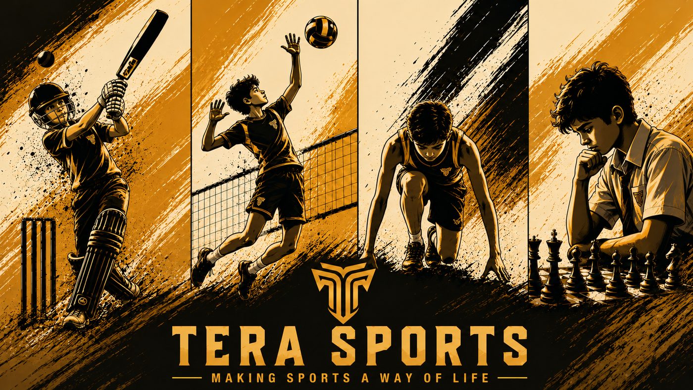 Cricket, volleyball, athletics and chess