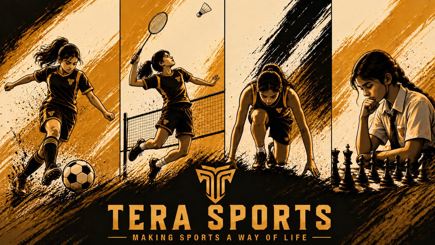 Football, badminton, athletics and chess